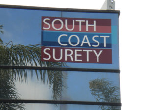 South Coast Surety - Building Signs Project from Signs from Starfish Signs and Graphics in Orange County