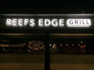 Reef's Edge Grill Building Sign Reef's Edge Grill Building Sign Project from Signs from Starfish Signs and Graphics in Orange County