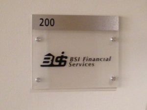 BSI Financial Services - Lobby Sign Project from Signs from Starfish Signs and Graphics in Orange County