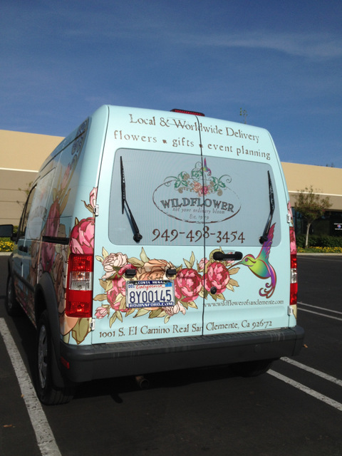 Van Wraps for Florists in San Clemente