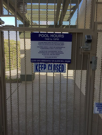 Pool Safety Signs San Clemente CA