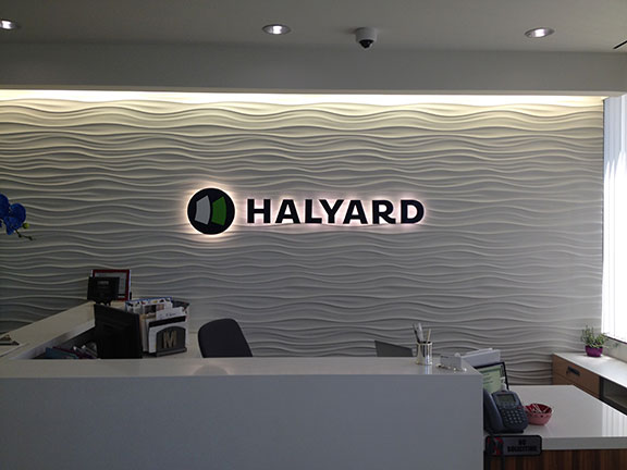 Halyard Lobby Sign from Starfish Signs & Graphics