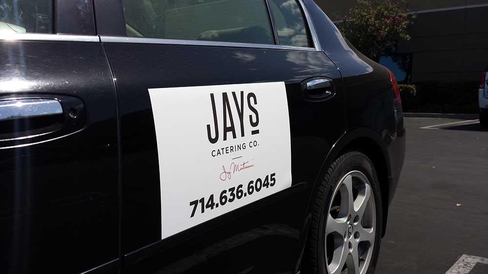 Jay's Catering - Vehicle Sign from Starfish Sings & Graphics