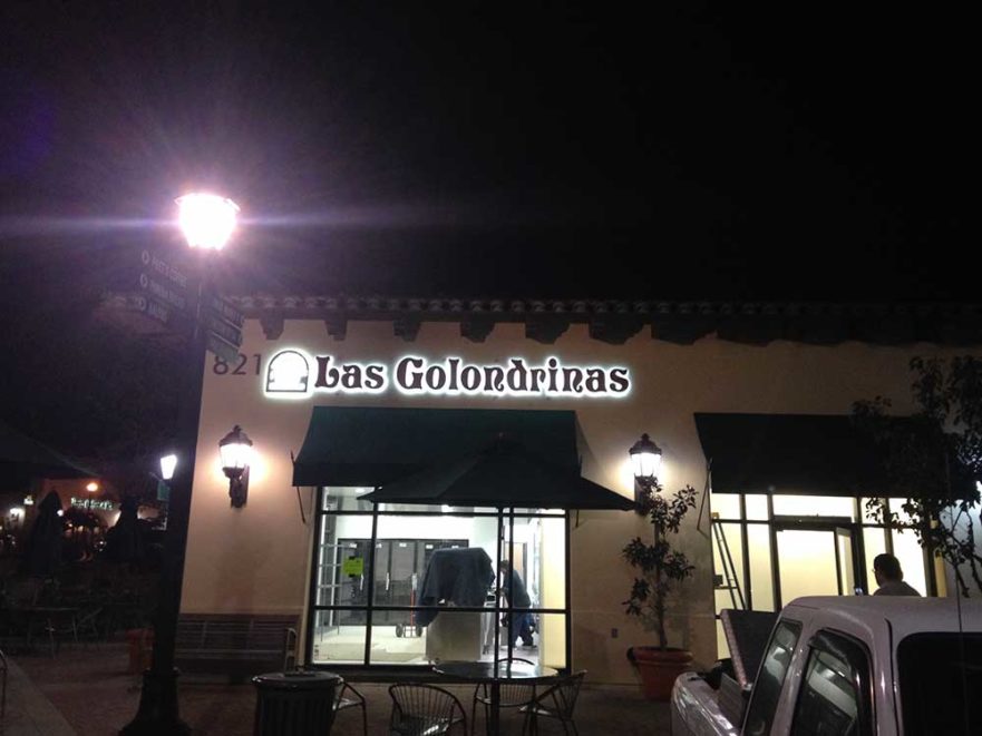 Las Golondrinas Building Sign from Starfish Signs & Graphics