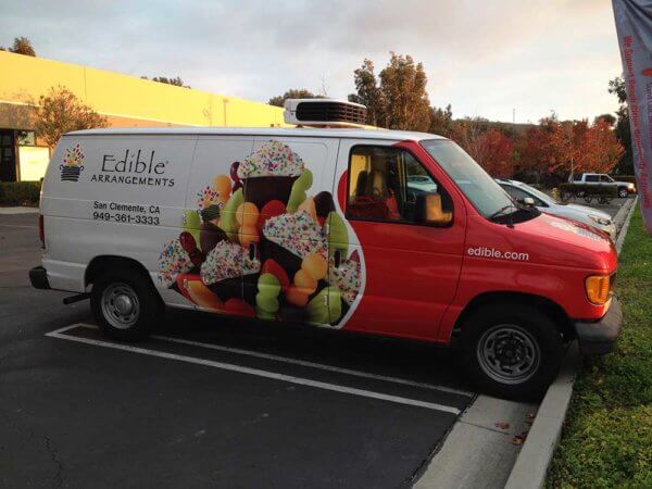 Edible arrangements - vehicle graphics from starfish signs & graphics