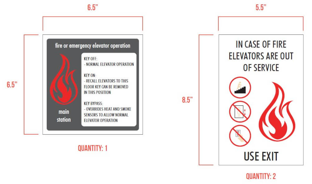 Details about   In Case Of Fire Elevators Are Out Of Service Use Exit Metal Sign 11" x 11" 
