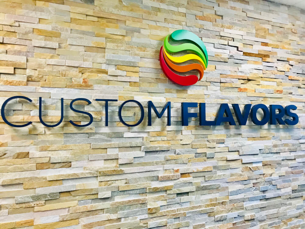 Custom Flavors Lobby Sign