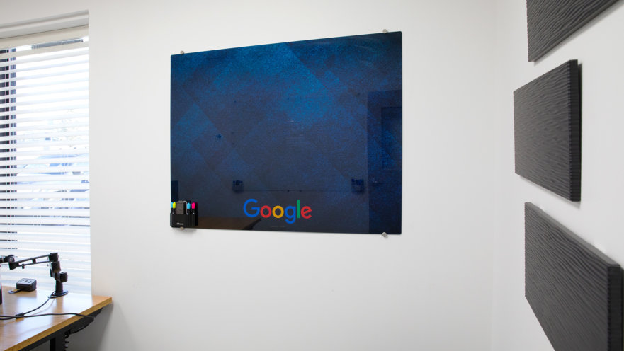 Blue grunge with Google Logo 2 1920x1080px